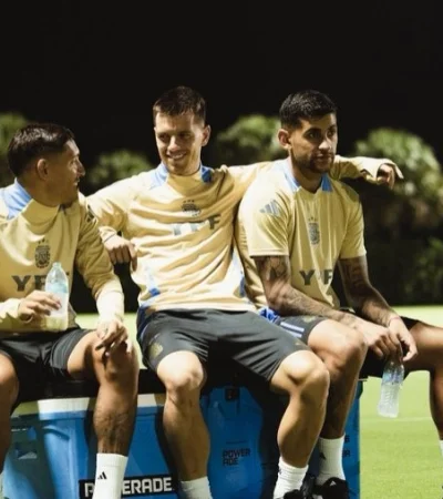 Nahuel Molina, Giovani Lo Celso y Cuti Romero