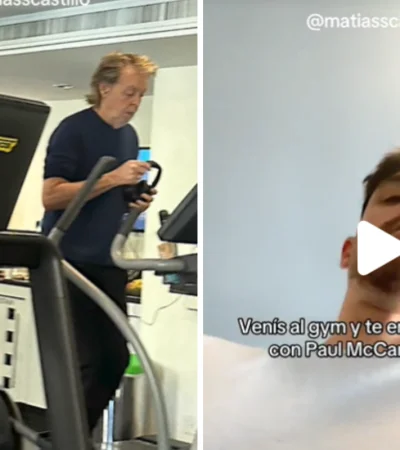 Se encontró a Paul McCartney en el gym.