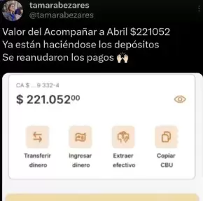 La publicación de Tamara Bezares confirmó la novedad
