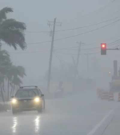El vendaval Milton ya asola a la ciudad de Tampa y todo el norte floridano.