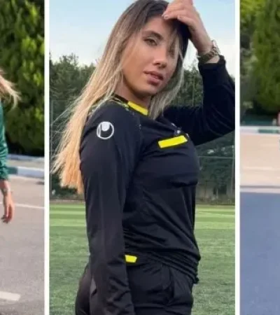 Elif Karaarslan, la árbitra sancionada en el fútbol turco.