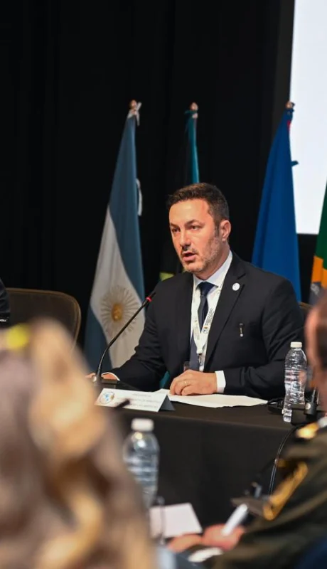 Luis Petri en la inauguración de la  XVI Conferencia de Ministros de Defensa de las Américas.