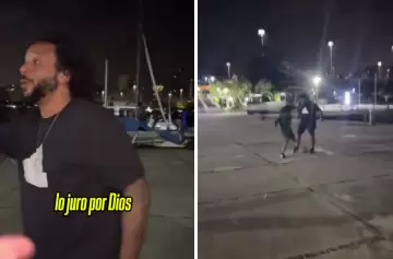 Video: el brasileño Marcelo, víctima de "un caño" de su propio hijo