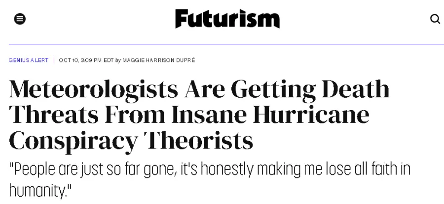 Portada del medio de comunicación denunciando lo que están padeciendo los meteorólogos en el país del Norte.