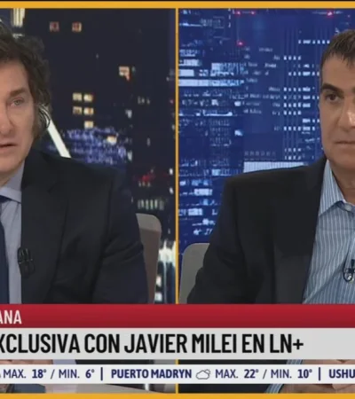 Javier Milei fue entrevistado por Antonio Laje en La Nación+.