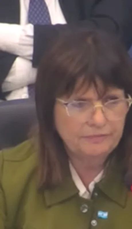 Patricia Bullrich llegó a la cámara baja del Parlamento nacional para iniciar su discurso cerca de las 15.00 del martes 15 de octubre.
