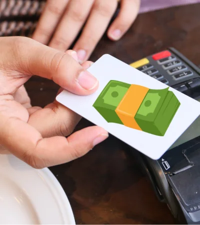 Tarjeta de débito en dólares.