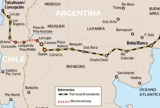 El ferrocarril entre Neuquén y la República de Chile vuelve a cobrar fuerza.