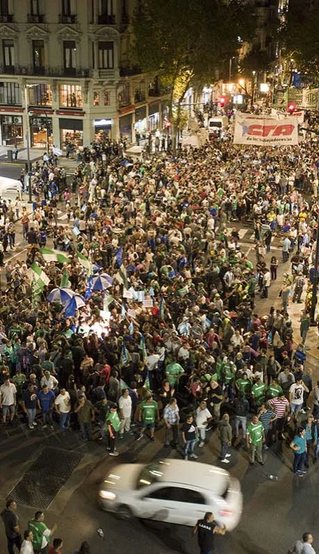 La Marcha de las Velas se realizó este miércoles en la noche.