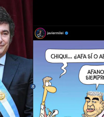 Javier Milei decidió nuevamente utilizar sus redes para emitir un posteo provocador. En este caso en contra el actual titular de la AFA.