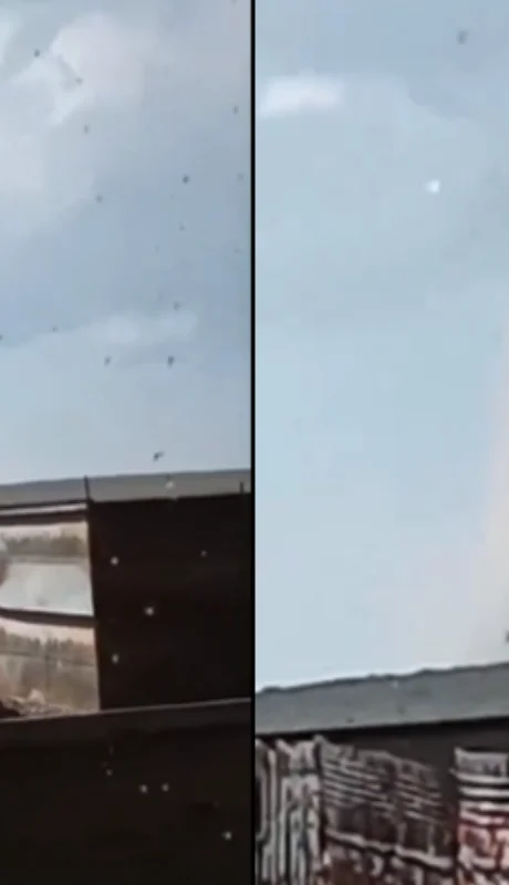 Un tornado azotó un pueblo cercano al río Colorado en La Pampa.