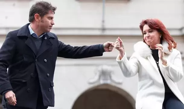 Axel Kicillof y Cristina Fernández.