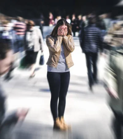 Persona que tiene estrés