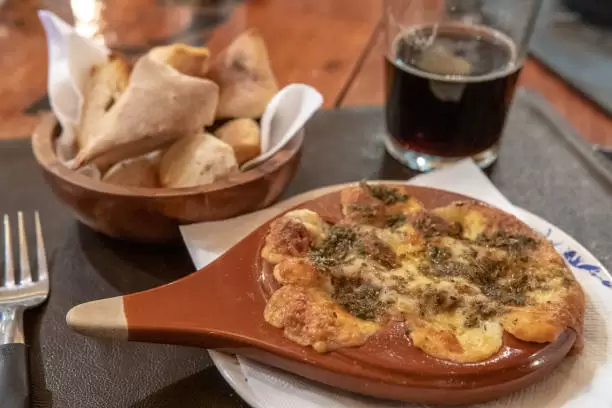 Un plato exquisito, provoleta a la parrilla