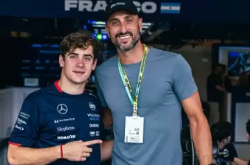 Franco Colapinto recibió el apoyo de Ginóbili y Oberto en el Gran Premio de Estados Unidos