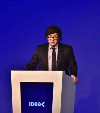 El presidente Javier Milei cerró la última edición del Coloquio de IDEA.