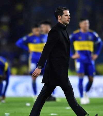 Gago y su segundo partido como DT del Xeneize.