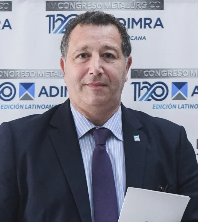 El presidente del Directorio de la Asociación de Industriales Metalúrgicos de la República Argentina (ADIMRA), Elio Del Re.