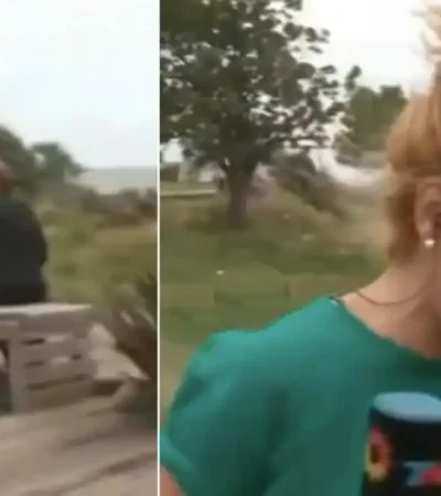 Incómodo momento en un móvil de TV: "Tomátelas, estamos de trampa"