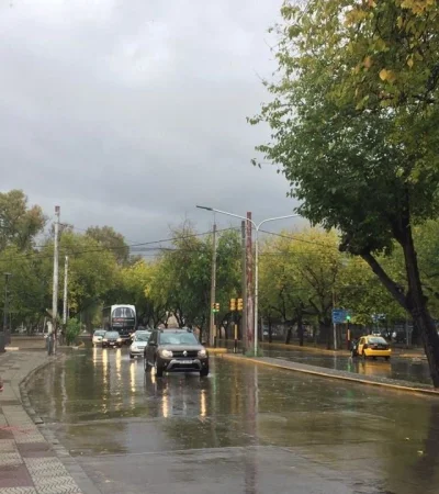 Las precipitaciones en Mendoza se observaron durante la madrugada y la mañana del martes 25 de marzo.