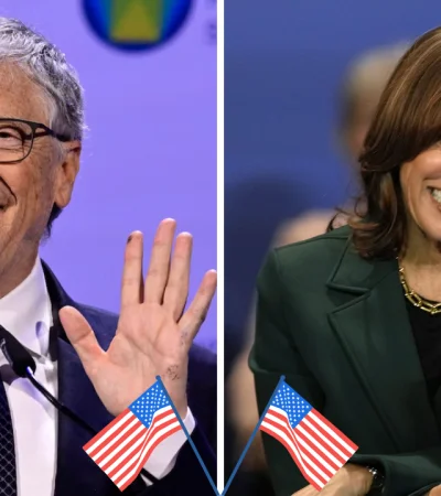 Bill Gates donó 50 millones de dólares a la campaña de Kamala Harris.