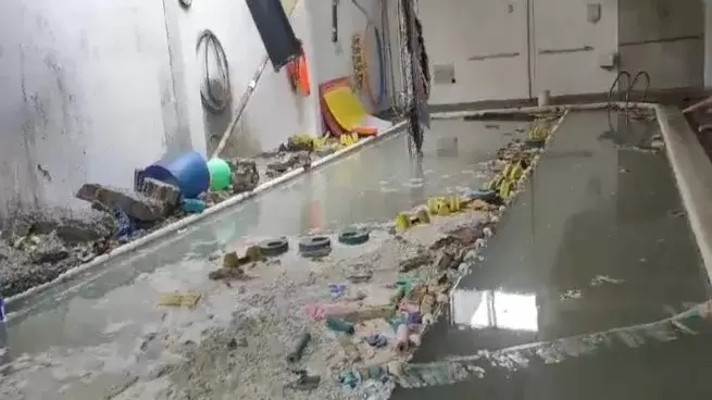 Natatorio ubicado en Avenida La Plata y Pedro Goyena.