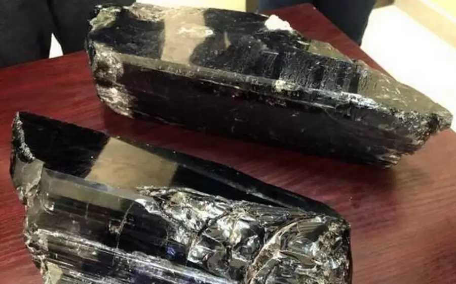 Las piedras de tanzanita.