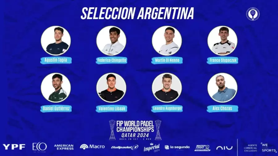 Equipo masculino de Argentina.