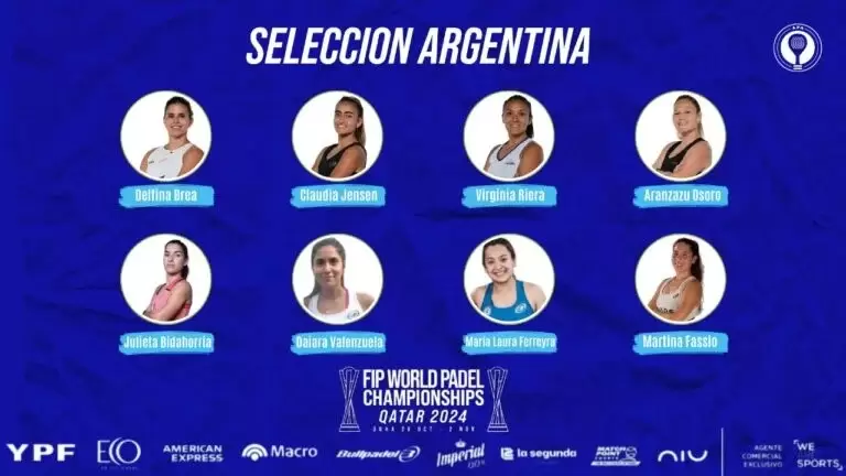 Plantel femenino de Argentina.