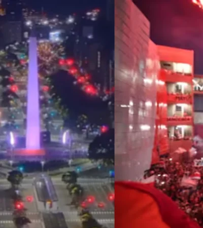 Hinchas de River replicaron la mala costumbre de los brasileños.