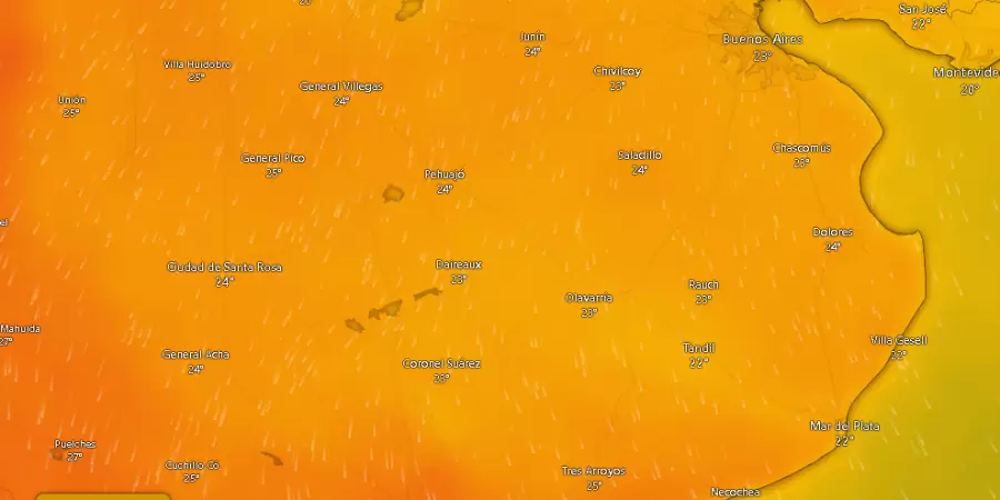 El pronóstico alertó a distintas zonas de Buenos Aires como las más calurosas del país durante este miércoles 30 de octubre.