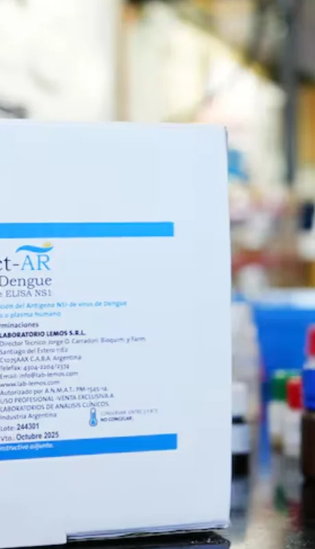 Test para detectar dengue.