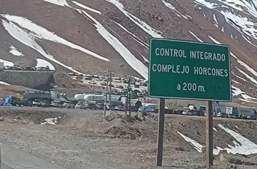 Quejas por demoras en el paso internacional Cristo Redentor