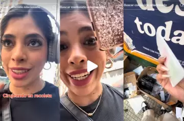 Mujer estaba de "ciruja" en Recoleta y encontró una caja sorpresa