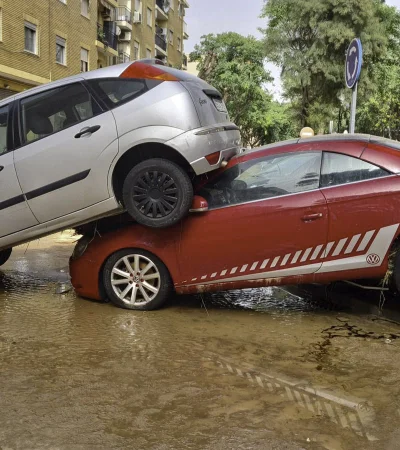 La DANA causó estragos en Valencia, España.