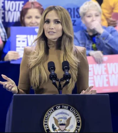 JLO se pronunció sin titubeos y pidió el respaldo a la vicepresidenta Harris.