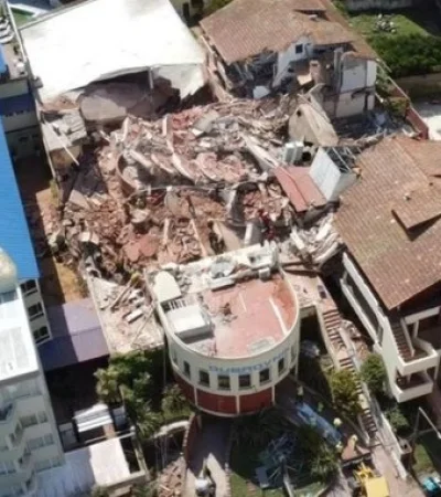 Derrumbe en Villa Gesell