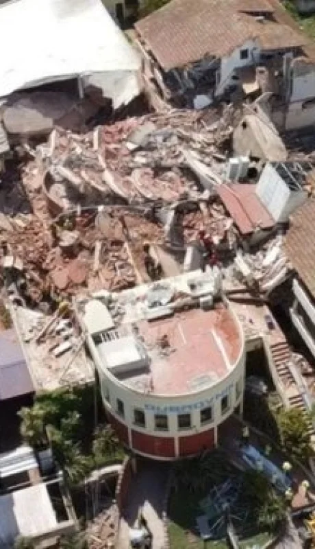 Derrumbe en Villa Gesell