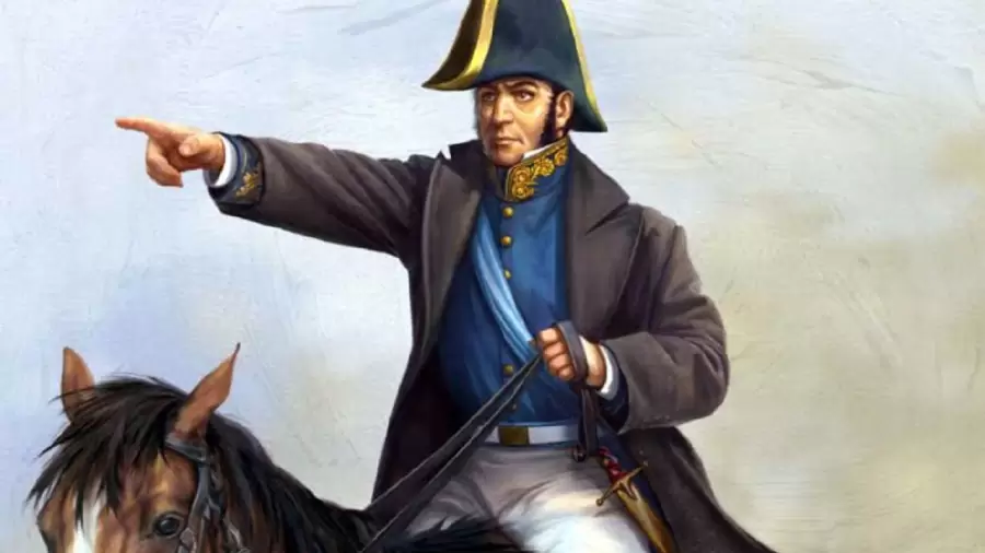 Lejos de la políticas y las batallas, el General San Martín pasó por