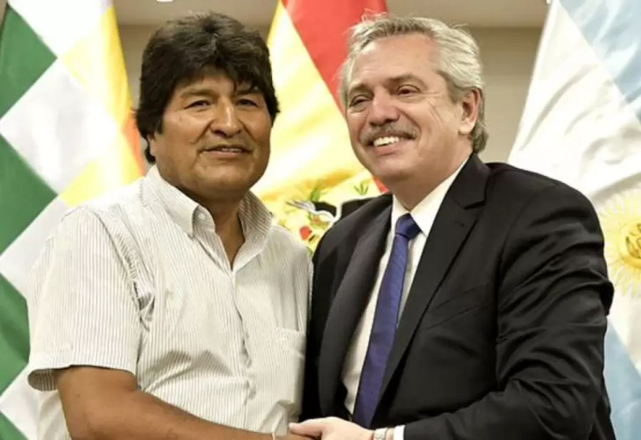 Evo Morales fue protegido por el expresidente Alberto Fernández, quien le brindó asilo. (Foto: web)