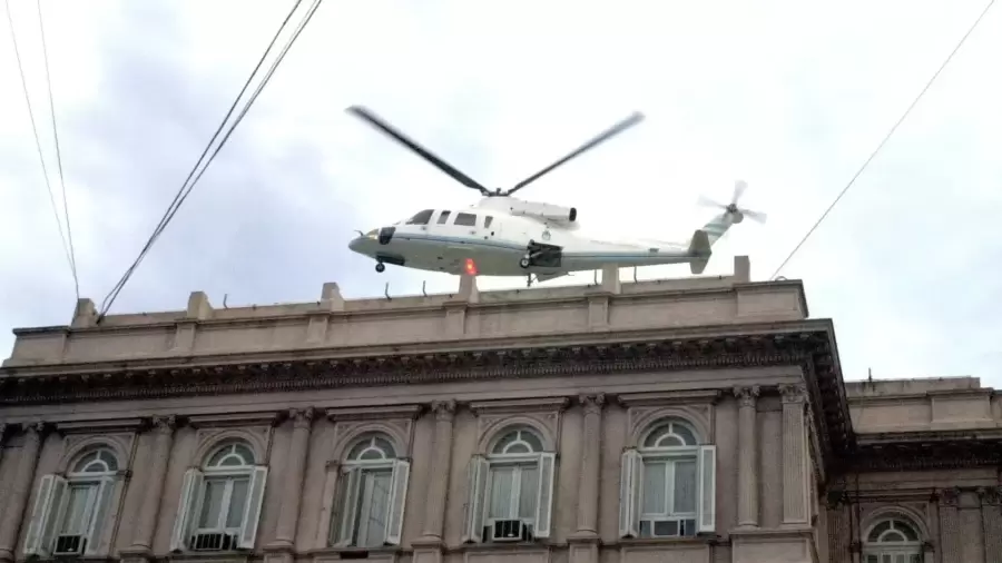 El fatídico helicóptero