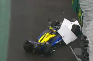 Video: Franco Colapinto chocó en Interlagos y largará 18° en el GP de Brasil