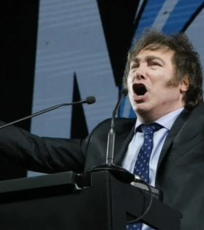 Milei en su modo habitual de comunicación disruptiva y frontal.