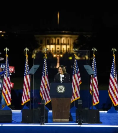 Kamala Harris en plena campaña