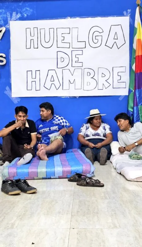 Evo Morales encabeza una huelga de hambre