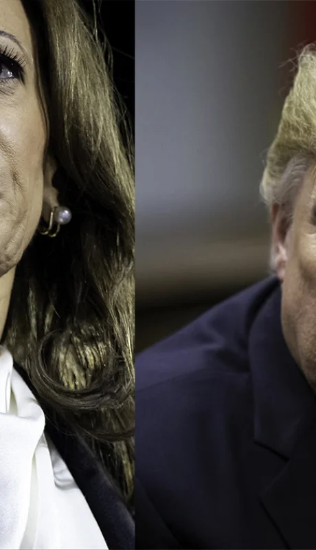Kamala Harris vs Donald Trump.