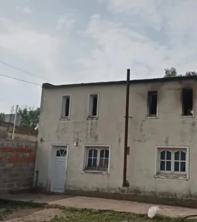 Casa del incendio.