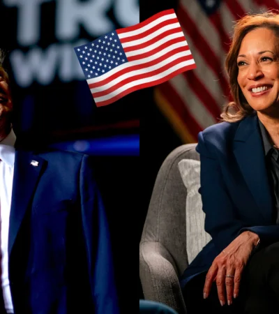 Donald Trump vs Kamala Harris.