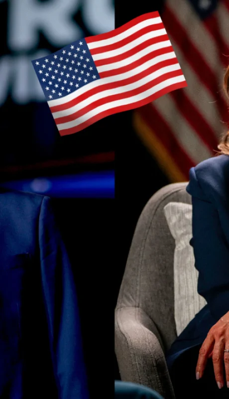 Donald Trump vs Kamala Harris.