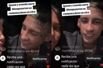 ¡Confirmadísimo! Wanda y L-Gante se declaran su amor a los besos